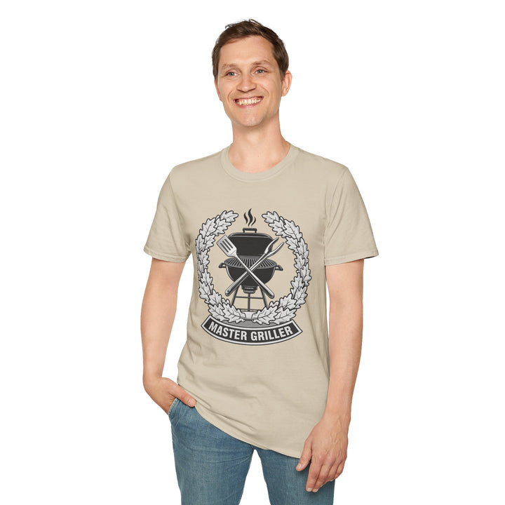 Master Griller T-Shirt — BBQ Grill Emblem Tee for Grill Lovers
