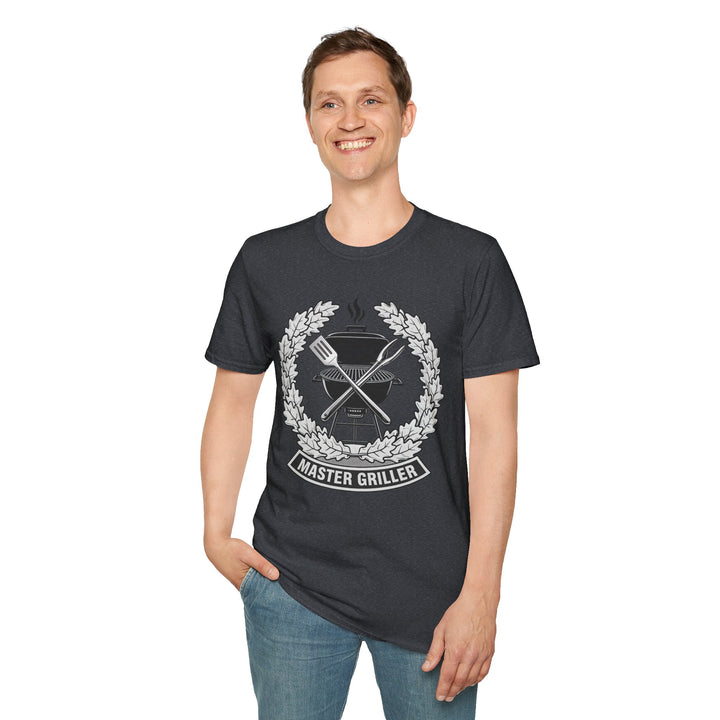 Master Griller T-Shirt — BBQ Grill Emblem Tee for Grill Lovers