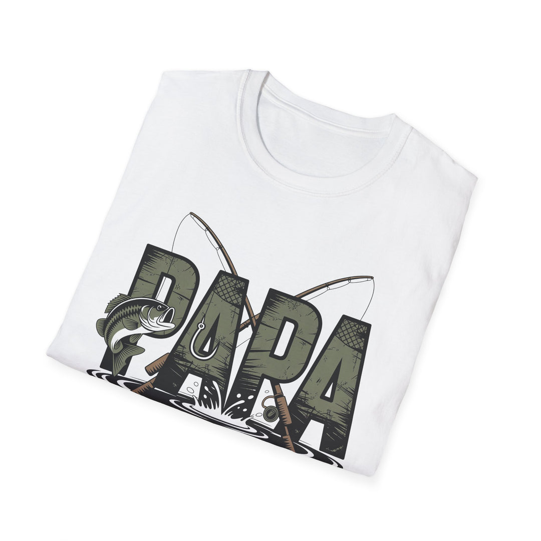 Fishing Papa T-Shirt — Dad Fishing Graphic Tee