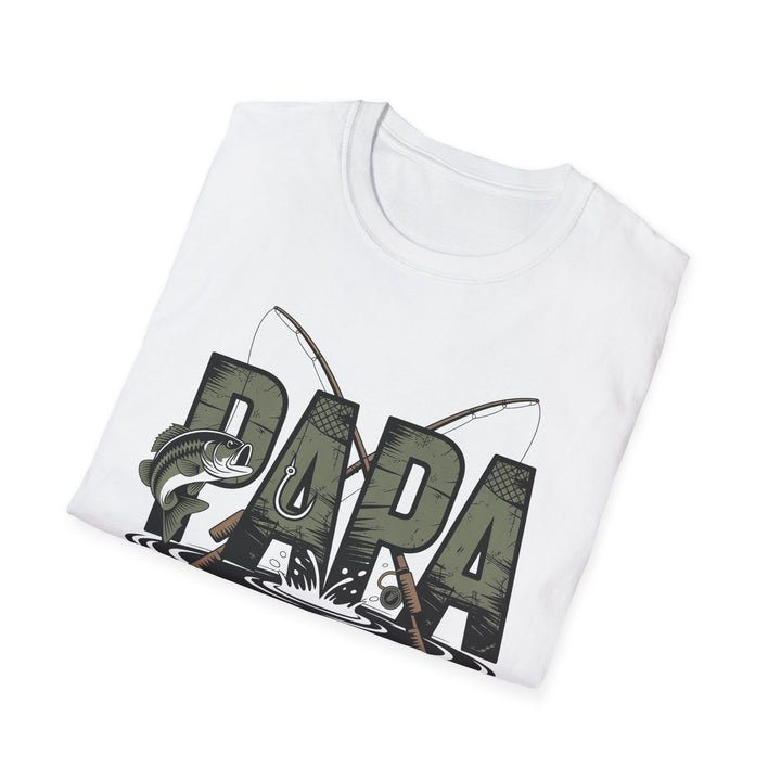 Fishing Papa T-Shirt — Dad Fishing Graphic Tee