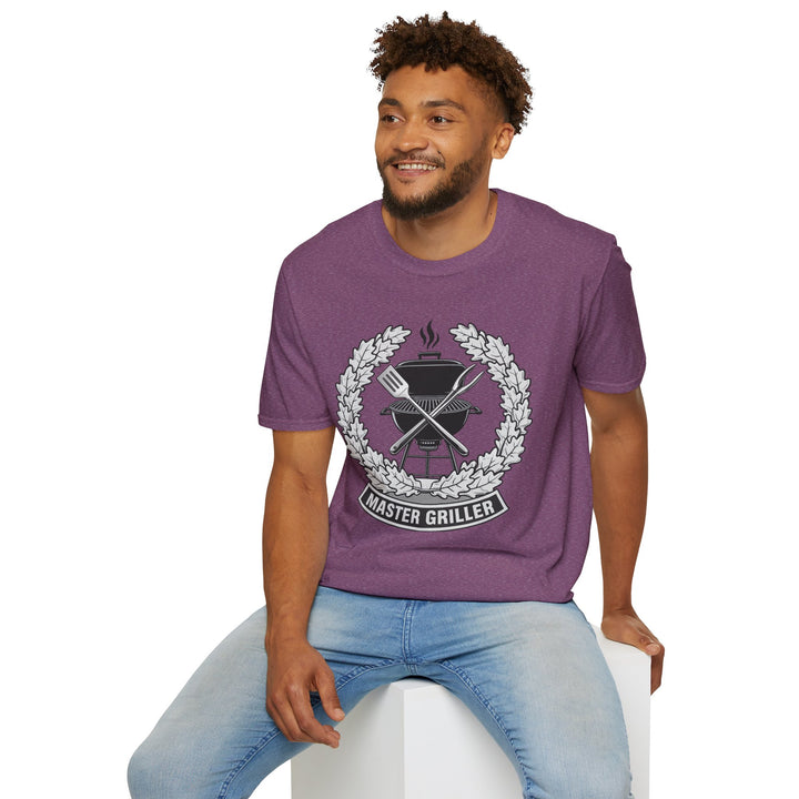 Master Griller T-Shirt — BBQ Grill Emblem Tee for Grill Lovers