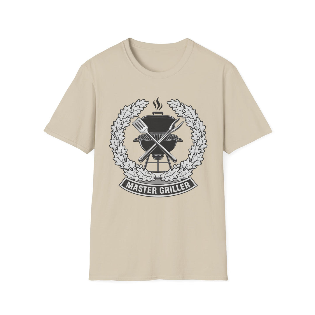 Master Griller T-Shirt — BBQ Grill Emblem Tee for Grill Lovers