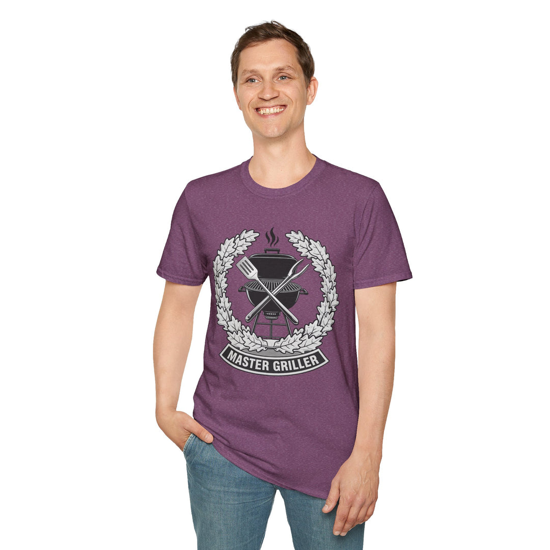 Master Griller T-Shirt — BBQ Grill Emblem Tee for Grill Lovers