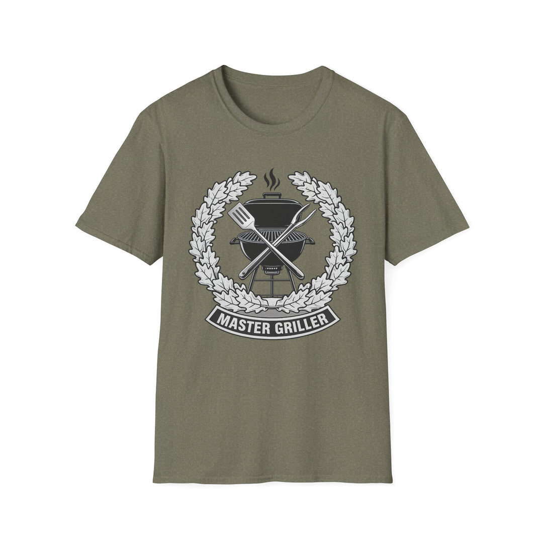 Master Griller T-Shirt — BBQ Grill Emblem Tee for Grill Lovers