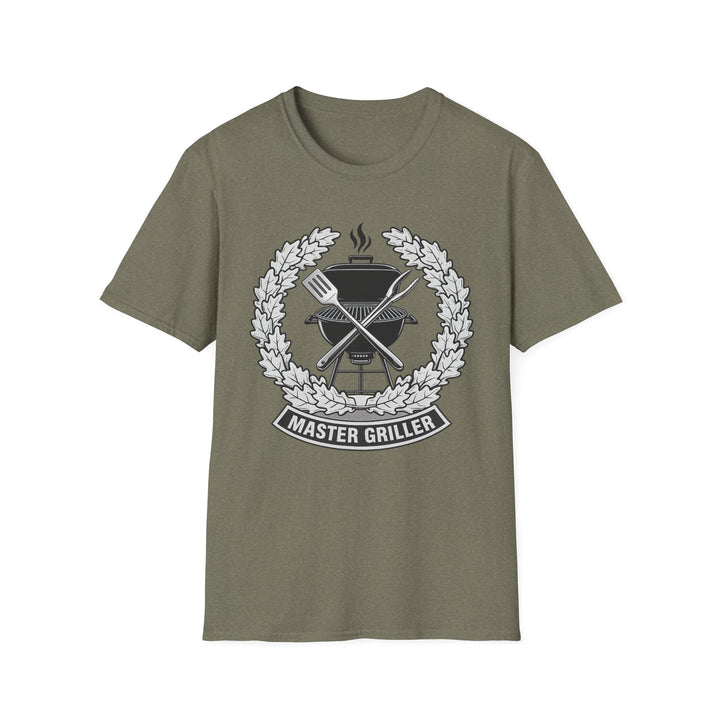 Master Griller T-Shirt — BBQ Grill Emblem Tee for Grill Lovers