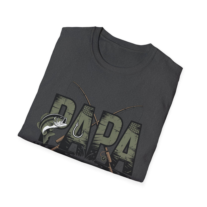 Fishing Papa T-Shirt — Dad Fishing Graphic Tee