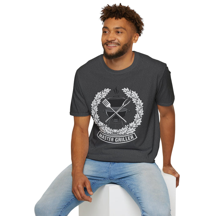 Master Griller T-Shirt — BBQ Grill Emblem Tee for Grill Lovers