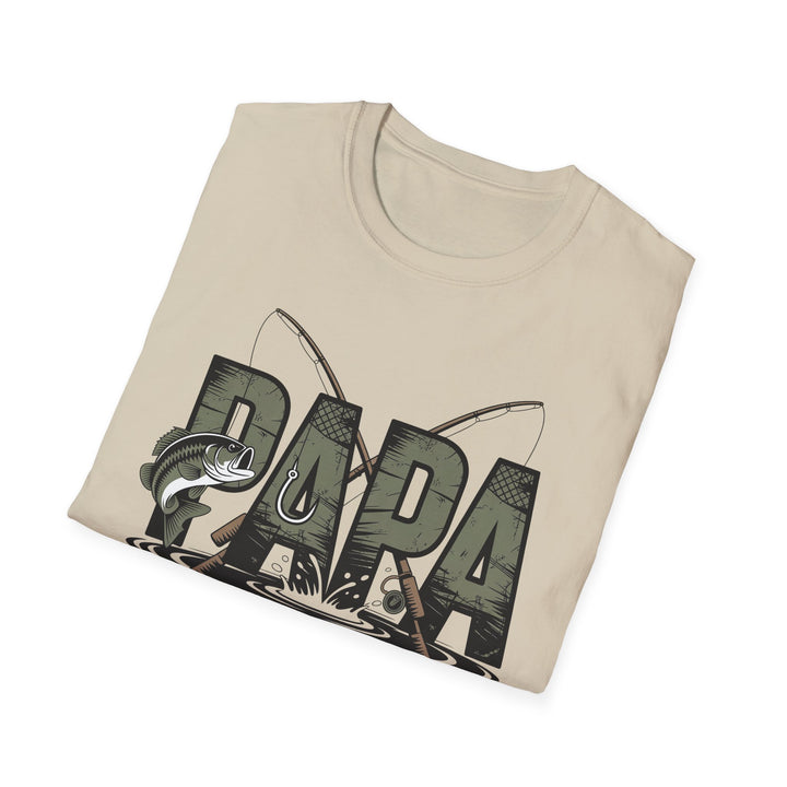 Fishing Papa T-Shirt — Dad Fishing Graphic Tee