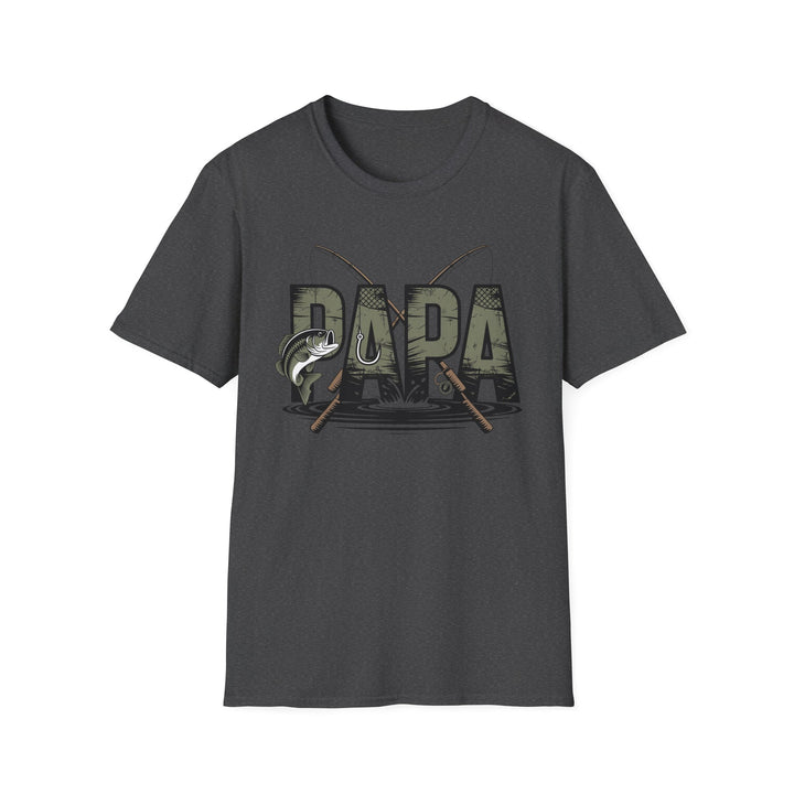 Fishing Papa T-Shirt — Dad Fishing Graphic Tee