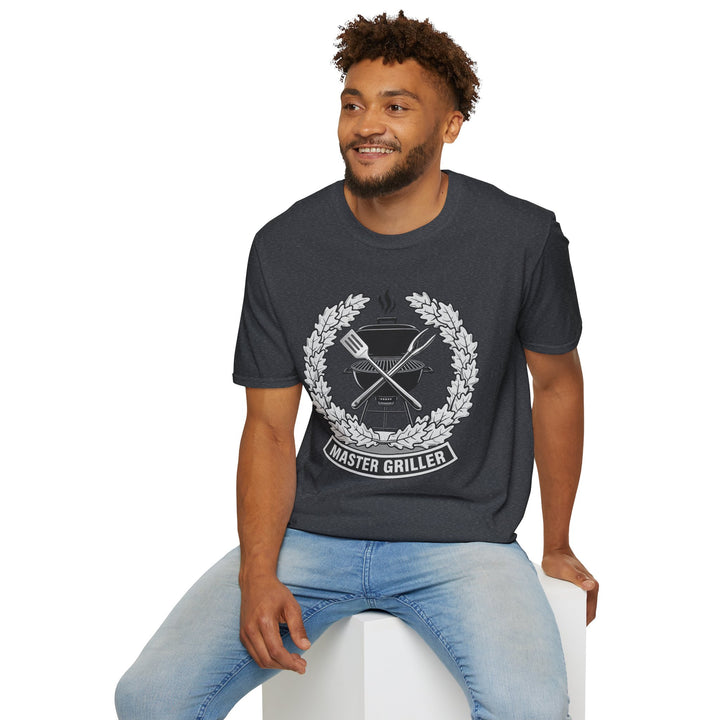 Master Griller T-Shirt — BBQ Grill Emblem Tee for Grill Lovers