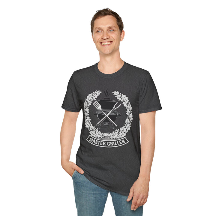 Master Griller T-Shirt — BBQ Grill Emblem Tee for Grill Lovers