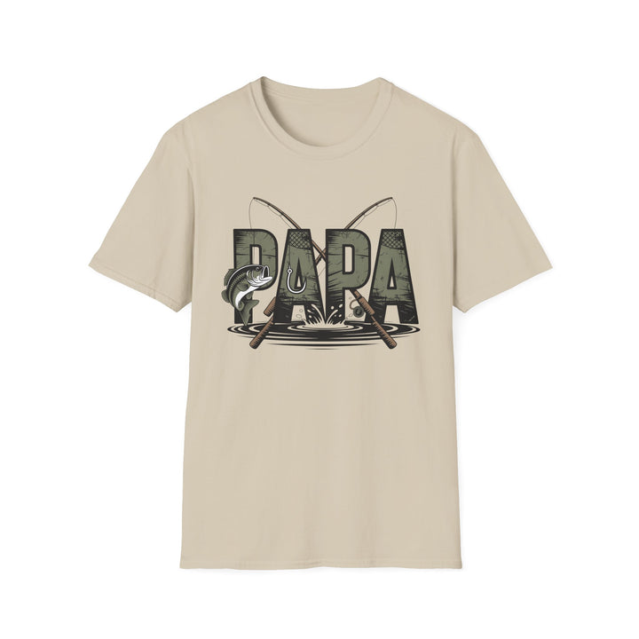 Fishing Papa T-Shirt — Dad Fishing Graphic Tee