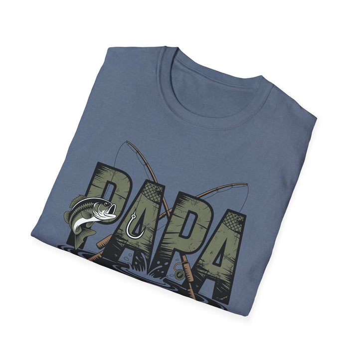 Fishing Papa T-Shirt — Dad Fishing Graphic Tee
