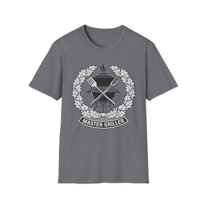 Master Griller T-Shirt — BBQ Grill Emblem Tee for Grill Lovers